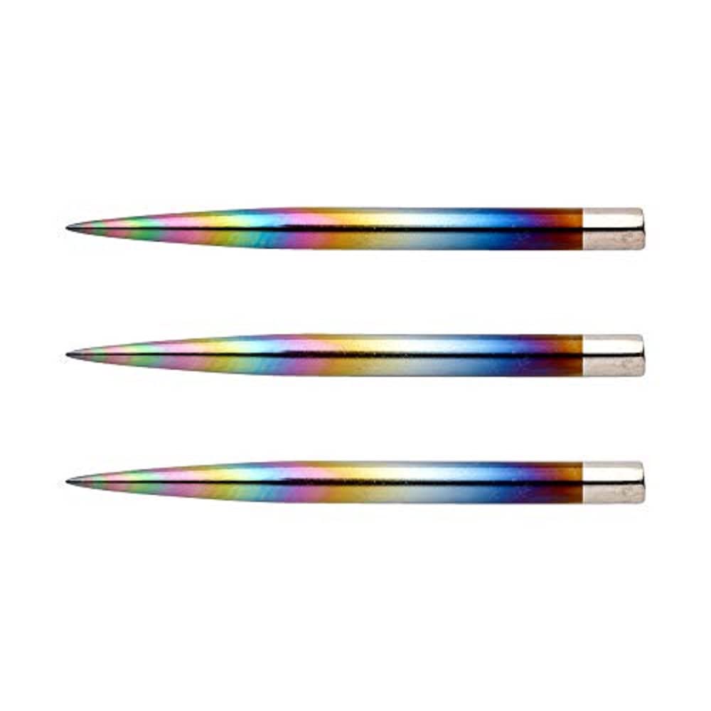 RED DRAGON Specialist Dart Points - Rainbow Effect Coated 32mm - 3 sets per pack