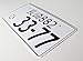Custom Japanese License Plate - Embossed Characters - Customized Text - Yellow and White Background