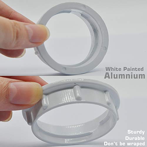 Light Socket Shade Rings,Aluminum Threaded Socket Ring for Medium Base