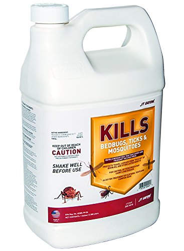 JT Eaton 209-W1G Kills Bedbugs, Ticks and Mosquitoes Water Based Spray with Sprayer Attachment, 1-Gallon