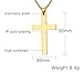 Quantum Cross Necklace, 3mm Stainless Steel Pendant Chain for Men Women