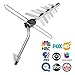 Outdoor TV Antenna, CHARAVECTOR 150 Miles Range Digital HDTV Antenna with VHF/UHF Signal, Built-in High Gain and Low Noise Amplifier, Mounting Pole