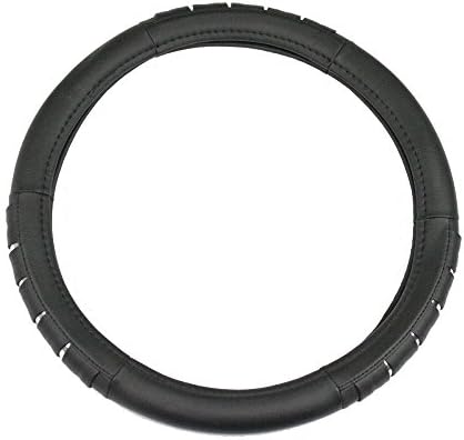RX3 RX03-1001 Black Metallic Style Steering Wheel Cover