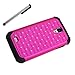 Leegoal(TM) Pink Deluxe Xshield Hybrid Gel Rhinestone Bling Case Cover for Samsung Galaxy S4 i9500+ Pen Stylus