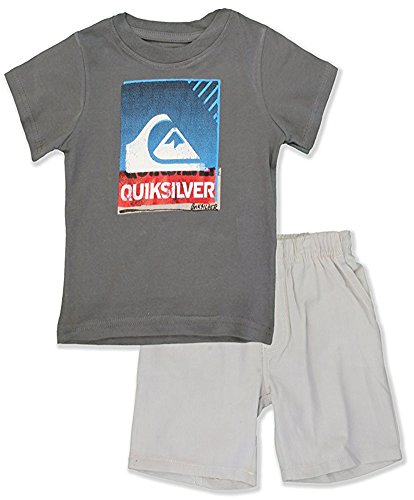 Quiksilver Baby Boys Logo Top 2pc Short Set (24M)