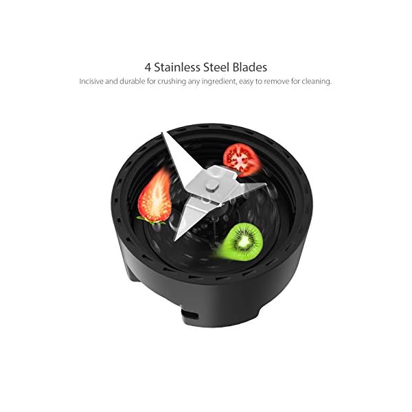 Smoothie-Blender-Mixer-homgeek-Stainless-Steel-Personal-Blender-Smoothie-Maker-with-2x600ML-Portable-Bottles-for-Milkshake-Fruit-and-Baby-Food-23000-RPM-High-Speed-BPA-Free-UK-Plug Smoothie Blender Mixer, homgeek Stainless Steel Personal Blender Smoothie Maker, with 2x600ML Portable Bottles for Milkshake, Fruit and Baby Food, 23,000 RPM High Speed, BPA Free, UK Plug