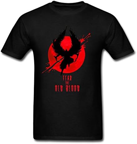 TpIss Fear the Old Bloodborne Game Present Season Black T-Shirt for Men XX-Large