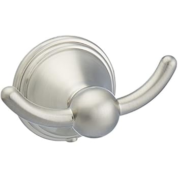 AmazonBasics AB-BR806-SN Towel and Robe Hook, Satin Nickel