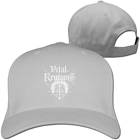 Unisex Vital Remains Logo Plain Baseball Cap Blank Hat Solid Color