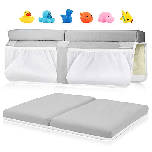 Bath Kneeler and Elbow Rest Set, 1.5 inch Thick Kneeling Pad and Elbow Support for Knee and Arm Support Large Bathtub…