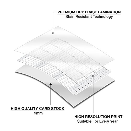 Large Dry Erase Wall Calendar 38" x 58" Premium Undated Blank 2023 Reusable Yearly Calendar