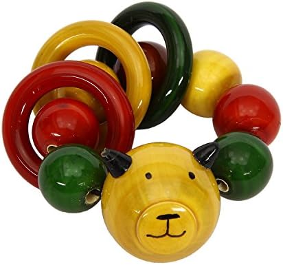 Icrafts India Channapatna Wooden Baby Rattle &amp; Clutching Toy |Handmade|