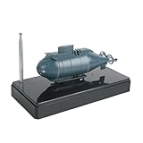 Mini Remote Control Submarine Boat, Vinmax Mini RC Water Boat Toy Plastic Race Boat Model Ship Electronic Waterproof Diving in Pools Lake Ponds Toy Gift (Blue)