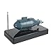 Mini Remote Control Submarine Boat, Vinmax Mini RC Water Boat Toy Plastic Race Boat Model Ship Electronic Waterproof Diving in Pools Lake Ponds Toy Gift (Blue)