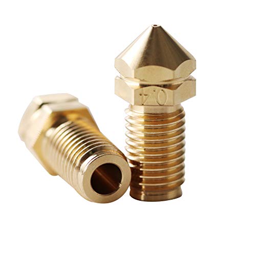 2pcs 3D Printer Replacement Spare Parts Print Brass Nozzle 0.4mm Compatible with 3.0mm Ultimaker3 Ultimaker 3 Extended Ultimaker S5 3D Printer