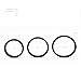 Beauty Molly Superior Silicon Flat Penis Cock Ring Set Crings Erection Enhancing c-Ring for Men Adult Sex Toys, 3 Rings
