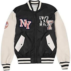 VoronWear Men’s Basketball NY Yanks Bomber Jacket | MA-1 Baseball League Vintage New York Polyester Varsity Jackets