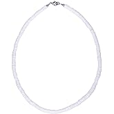 BlueRica Smooth Puka Shell Heishi Necklace
