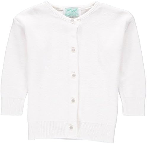 Julius Berger White Acrylic Cashmere Girls Cardigan - 7/8