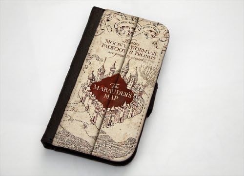 Harry Potter Marauders Map Inspired Samsung Galaxy S5 Leather Wallet Case By Little Brick Press