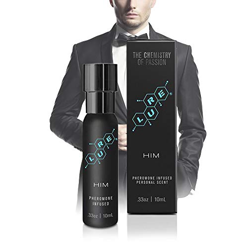 Topco Lure Black Label for Him Pheromone Infused Personal Scent, 0.33 Fluid Ounce