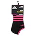 adidas Unisex Kid's Superlite 6-Pack No Show, Black/Solar Pink/Solar Green/Solar Blue/Vivid Pink/Glow Orange/Power P/Girls, L