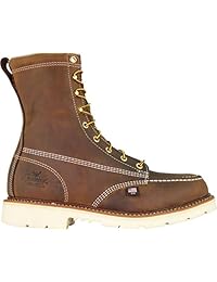 Thorogood American Heritage Bota de seguridad para hombre de 8 pulgadas con puntera de mocasín, MAXWear 90