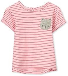 Cotton On Baby Bonnie Tee Bubblegum Pink/Glitter Kitty Size 3-6M