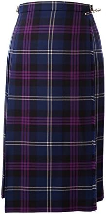 John Morrison Kiltmakers Women's Classic Scottish Tartan Wool Full Length Kilt