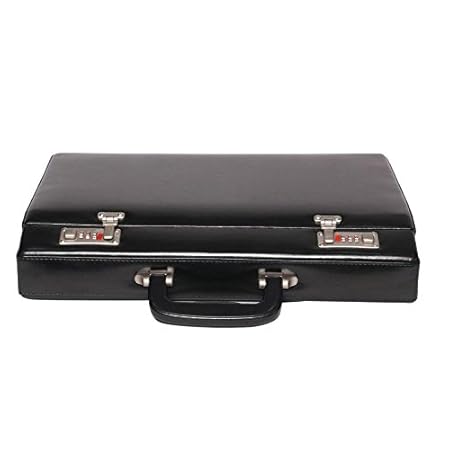 OBANI Faux Leather Briefcase Black