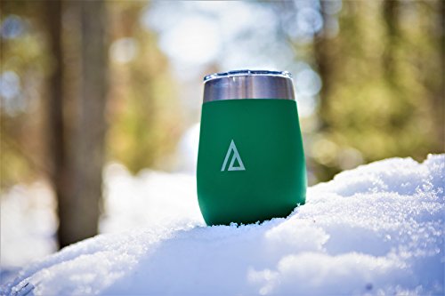 Stainless Steel Wine Tumbler Glasses, 12 oz Set of Two (Aspen), B-Grade, Velvet Wrapped - Thumbnail 7