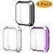 NANW Screen Protector Compatible with Fitbit Versa Lite Edition (3-Pack), All-Around Screen Protective Screen Case Bumper Cover Saver Soft TPU Plated Case, (NOT for Fit bit Versa Smartwatch)