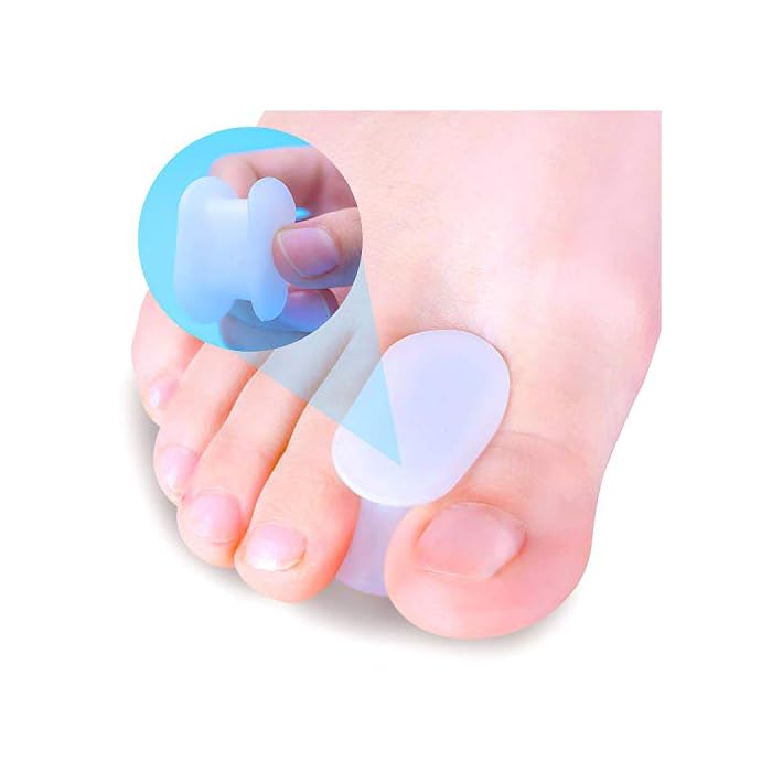 Povihome 10 Pack Gel Bunion & Toe Spacers Separators and Straightener