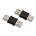 ELECTOP 2 Pack USB 3.0 Male to USB Male Gender Changer Adapter Coupler Converter