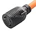AC WORKS Generator to Transfer Switch L14-30 Inlet Box Adapter (L5-30 30Amp 3-Prong to L14-30-Flexible)