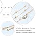 Edary Layered Necklace Crystal Evil Eye Pendant Necklaces Gold Jewelry Accessories for Women and Girls.
