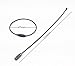 yueton 20pcs Stainless Steel Wire Keychain Cable Key Ring (Gun Black)