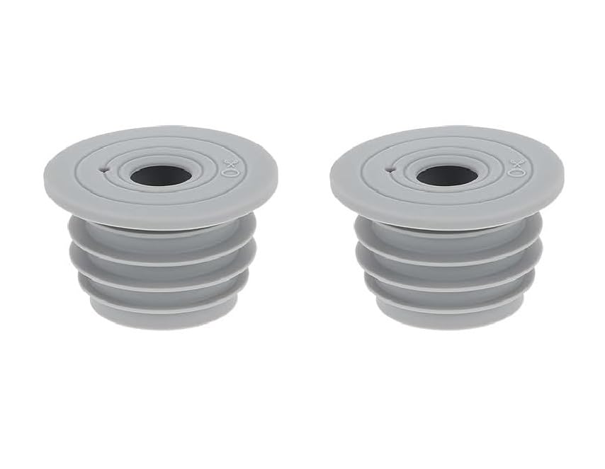 Photo 1 of 2Pcs Grey Drain Pipe Silicone Seal Plug Drain Sewer Deodorant Cover Washing Machine Drain Pipe Seal Plug for Kitchen Bath Washing Machine Drain