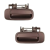 1992-1996 Toyota Camry Rear Outside Outer Exterior Black Door Handle Pair Set Left Driver AND Right Passenger Side (1992 92 1993 93 1994 94 1995 95 1996 96)