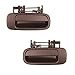 1992-1996 Toyota Camry Rear Outside Outer Exterior Black Door Handle Pair Set Left Driver AND Right Passenger Side (1992 92 1993 93 1994 94 1995 95 1996 96)