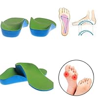 Boquite Orthotic Insoles, Flat Feet Foot Breathable 3D Arch Support Cushion Shoe Inserts Pads for Kids(22cm)