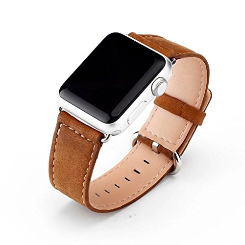 Apple watch leather band, genuine leather band single tour replac…