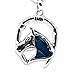 Embolden Jewelry Silver-Tone, Blue, Green Abalone Paua Shell Lucky Horseshoe Horse Head Pendant Necklace Great Gift for Girls