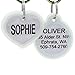 GoTags Personalized Dog Tags in Stainless Steel, Includes Glow in The Dark Tag Silencer to Reduce Noise and Protect Tag and Engraving, No Noise, Quiet Pet Tags, 2 Side Engraving, (Bone Shape)