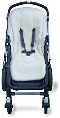Outlook Universal Wool Stroller Liner Seat Cushion Pad (White)