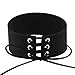 UNKE Womens Velvet Leather Necklace Choker Lace Up Punk Gothic Choker Vintage