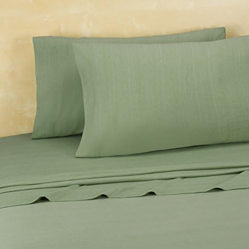 Brooklyn Flat Extra Soft Jersey Sheet Set Green Eyes Size King