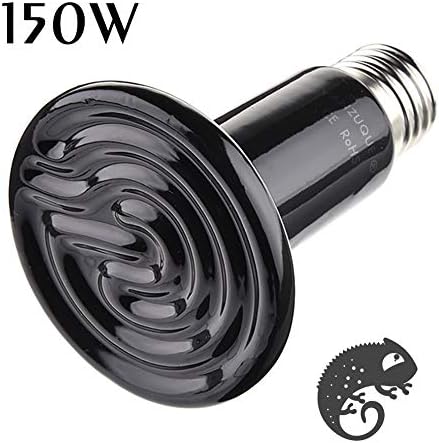 VANZUQUE 150W AC220V-240V Reptile pet appliances flat-type Infrared Ceramic heat lamp,Non-Light Terrarium Heat Lamp for Pets,Reptiles,Amphibians,Poultry - Image 3