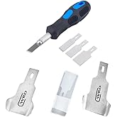 WRD Urethane Scraper Tools, 12mm &amp; 17mm WRD Stingray Blades, Japaneese steel, WIndshield pinch weld scraper blade