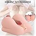 SHEQU Pussy Oral Male Masturbator with Big Boobs for Men - Realistic Silicone Big Breast Tight Vagina Blow Job for Men Masturbation 7.3 Pounds (Sexy Tina)